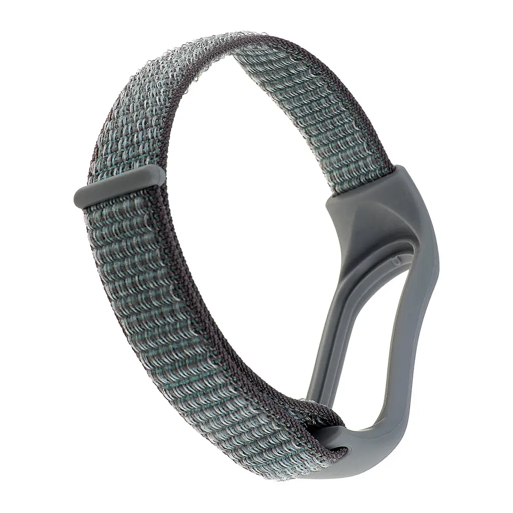 Ремінець Nylon Mi Band 3/4/5/6/7 Обсидіановий сірий - фото 2