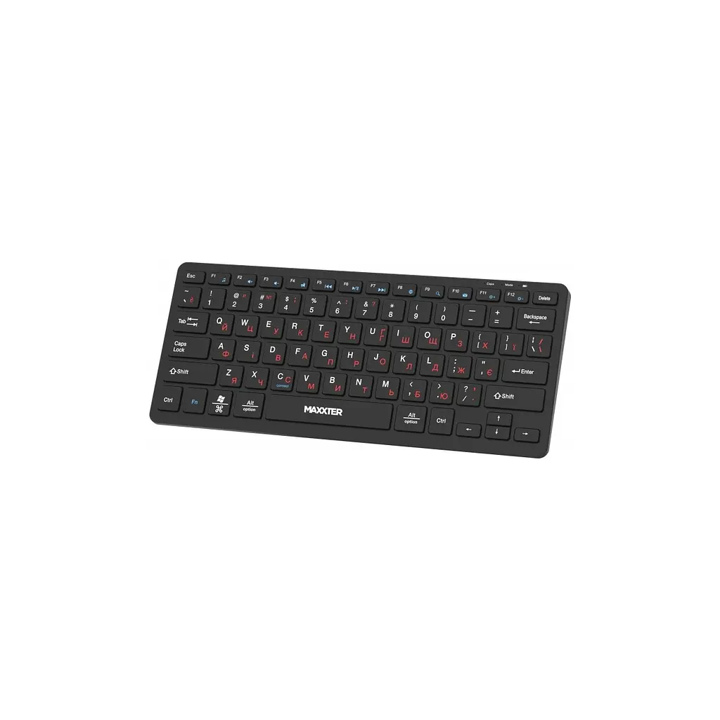 Клавіатура Maxxter KBW-C01B-UA Wireless UA Black (KBW-C01B-UA) - фото 2