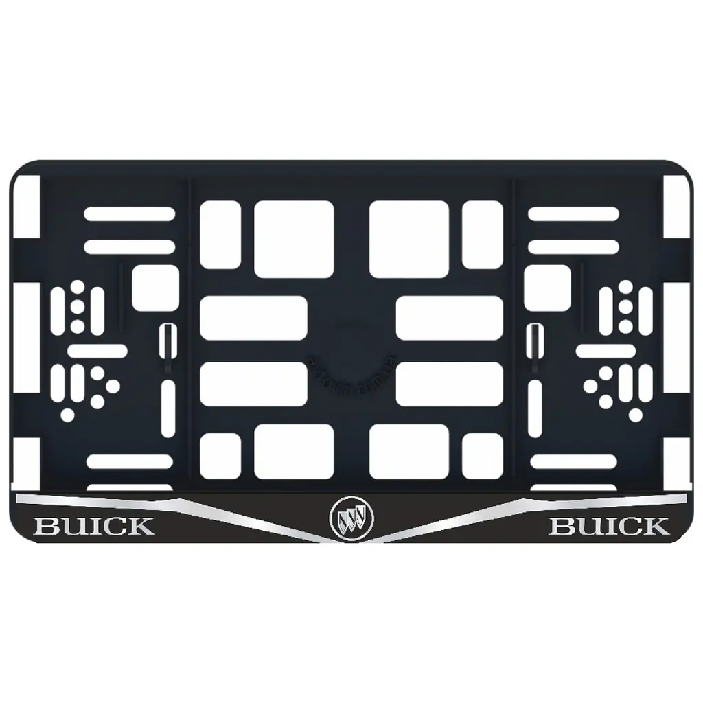 Рамка номера Buick Black під Американський номер 300х150 мм Кольоровий Логотип