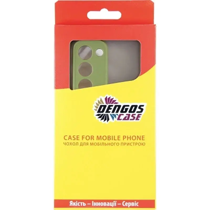 Чохол до мобільного телефона Dengos Oppo A5 4G Case Matte + Glass (Olive Green) (DG-KM-158) - фото 4