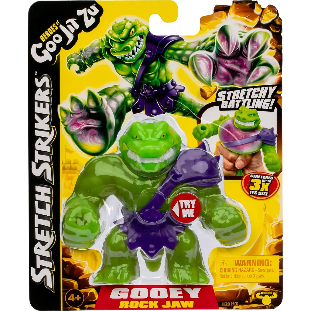 Фігурка що розтягується GooJitZu Heroes of Goo Jit Zu Stretch Strikers Rock Jaw (123645) - фото 3