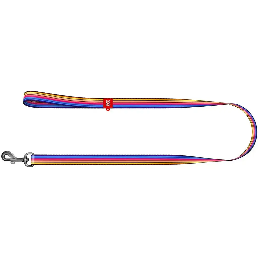 Поводок для собак Waudog Nylon Линия 1, 122х1 см, разноцветный - фото 2