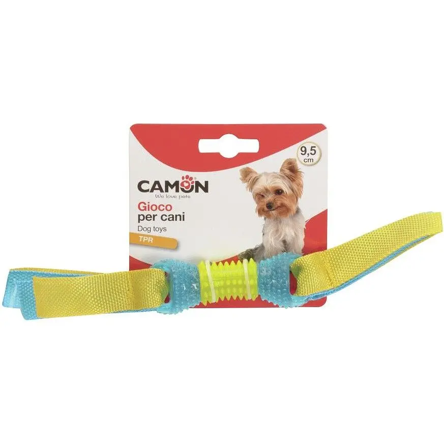 Игрушка для собак Camon Косточка, TPR, с веревкой, 27 см, в ассортименте - фото 2