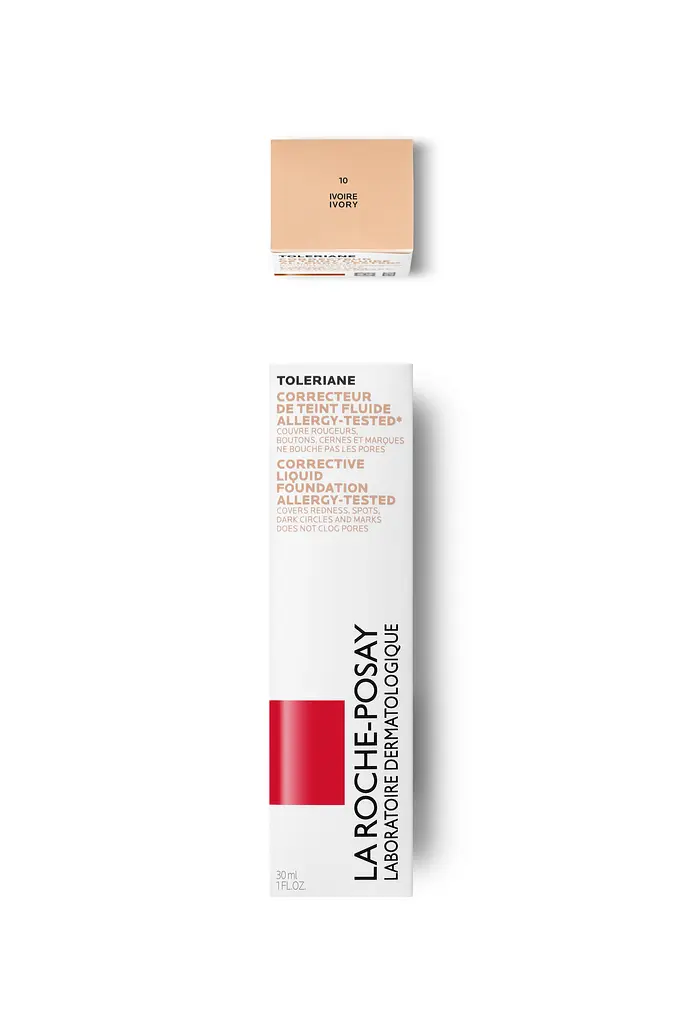 Коригуючий тональний флюїд La Roche-Posay Toleriane Teint SPF25 відтінок 10 слонова кістка 30 мл (M1364801) - фото 3