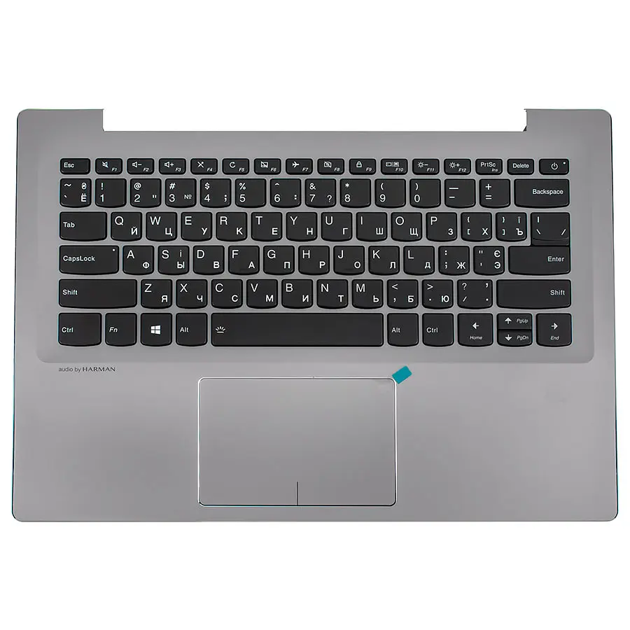 Клавіатура для ноутбука LENOVO (Yoga 520S-14IKB Клавіатура+Тачпад+передня панель) rus, silver - фото 2