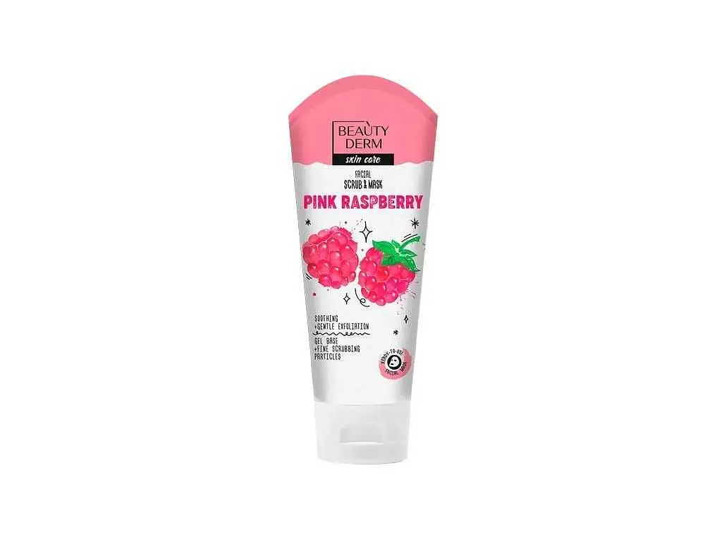 Скраб для обличчя BEAUTYDERM 75мл Маска Pink Raspberry