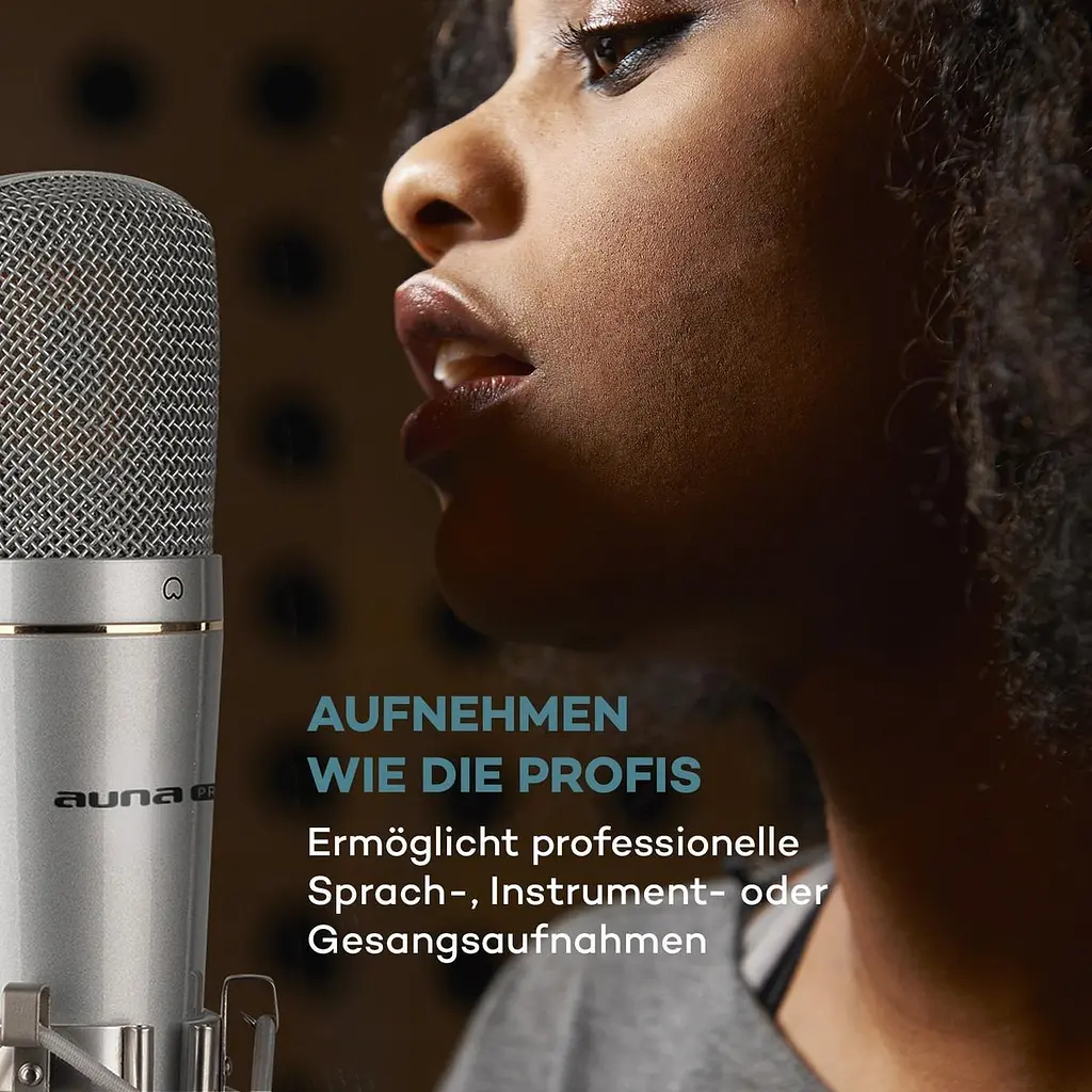 Конденсаторный микрофон Auna MIC-920 USB (10034262) - фото 8