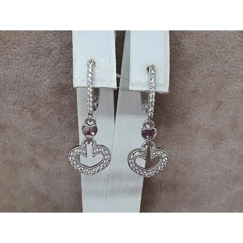 Срібні сережки Агні КАНТ з фіанітами. 2201/1Р-CZ - фото 4