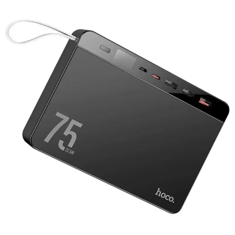 Батарея універсальна HOCO 75000 mAh Overlord PD/20W, QC/3.0/22.5W, Black (J94 / 714739) - фото 2