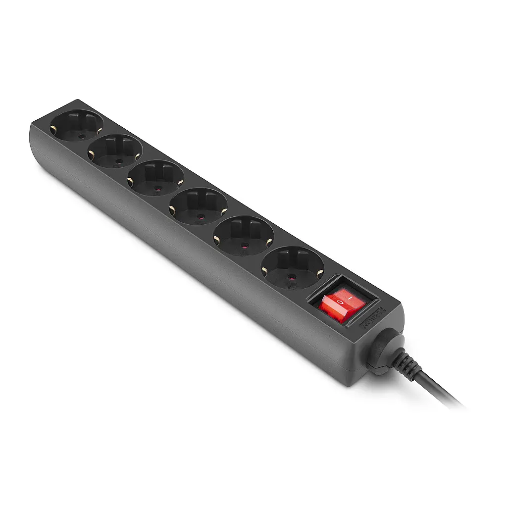 Мережевий фільтр живлення REAL-EL RS-6 Protect M 1.8m, black (EL122300032) - фото 5