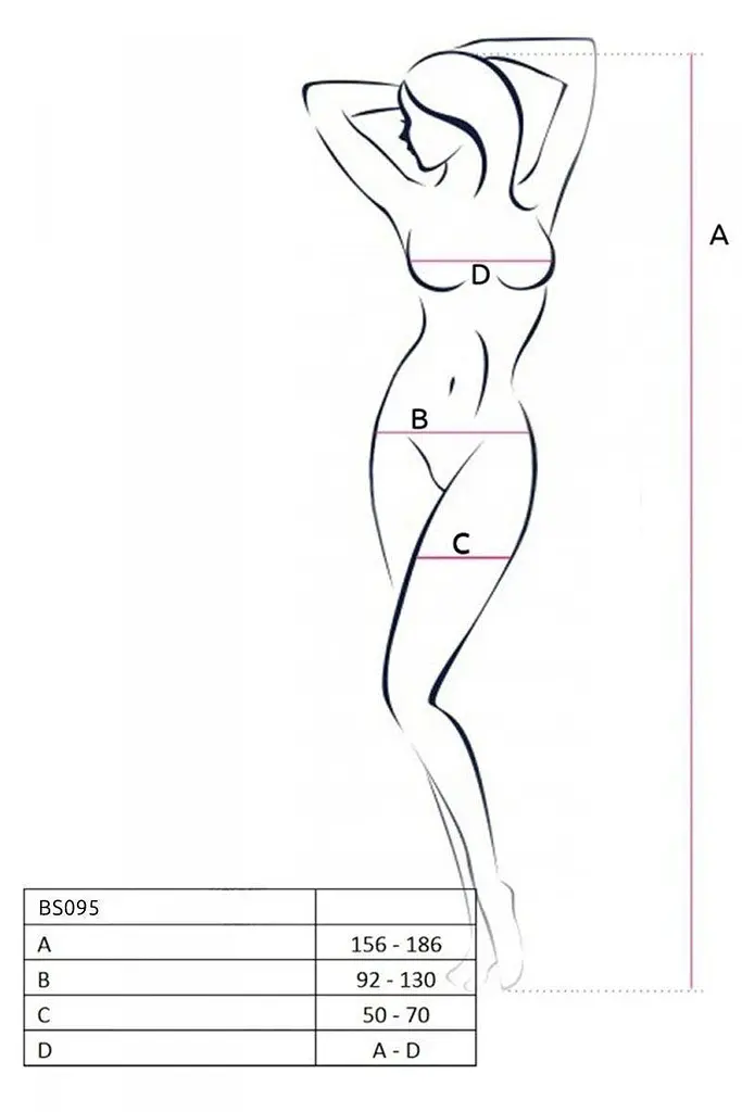 Бодистокинг Passion BS095 white - фото 5