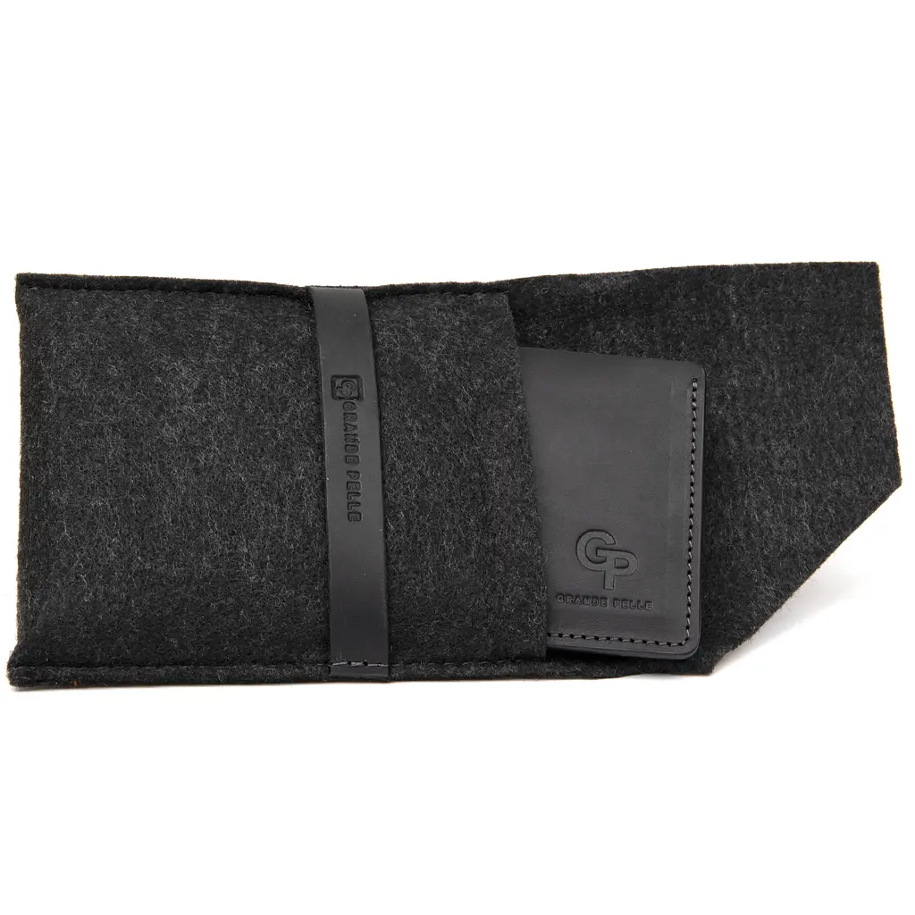 Кожаное портмоне мужское GRANDE PELLE 11,5х9х1 см acs0022431 - фото 5