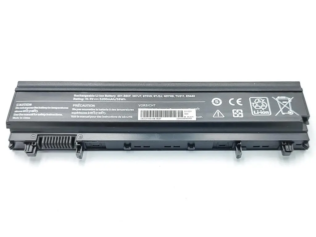 Акумулятор N5YH9 для ноутбука Dell Latitude E5440, E5540 Series, 14-5000 (VJXMC, 3K7J7, VV0NF) (11.1V 5200 mAh). - фото 2