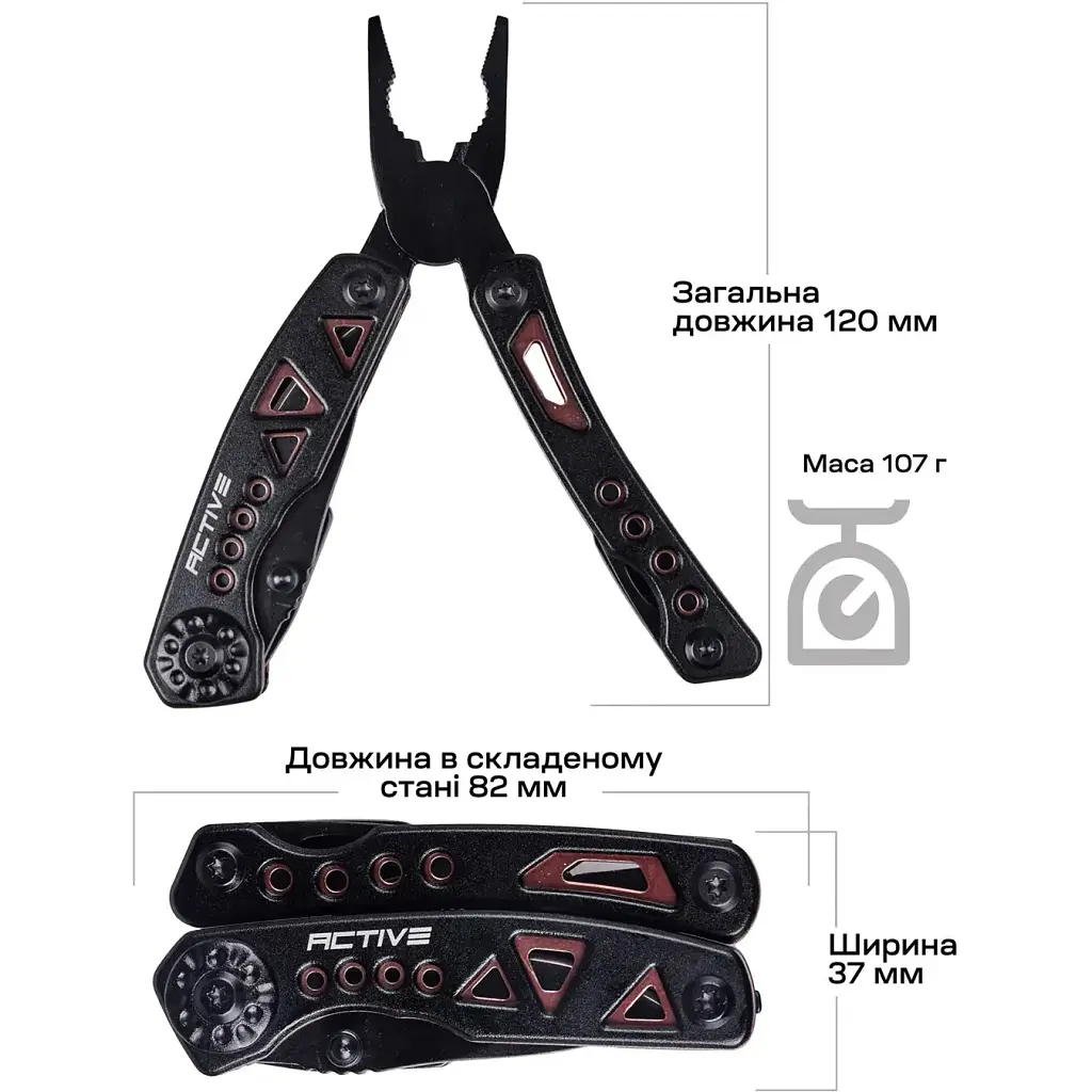 Мультитул Active Micro Tool Black - фото 4