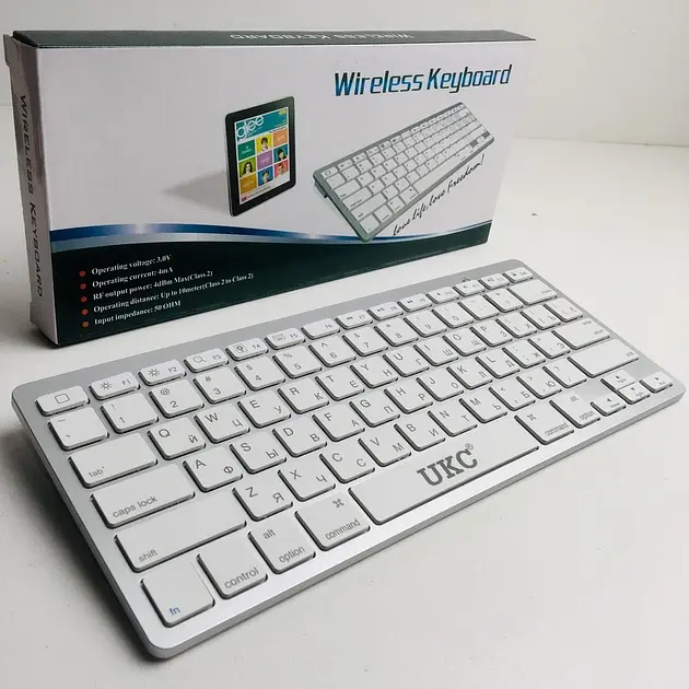 Бездротова Bluetooth клавіатура Wireless Keyboard X5 - фото 5