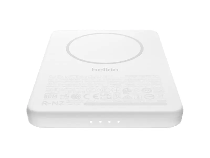 Зовнішній акумулятор (Power Bank) Belkin BoostCharge Slim Magnetic 5000mAh 15W White (BPD010HQWH) - фото 5