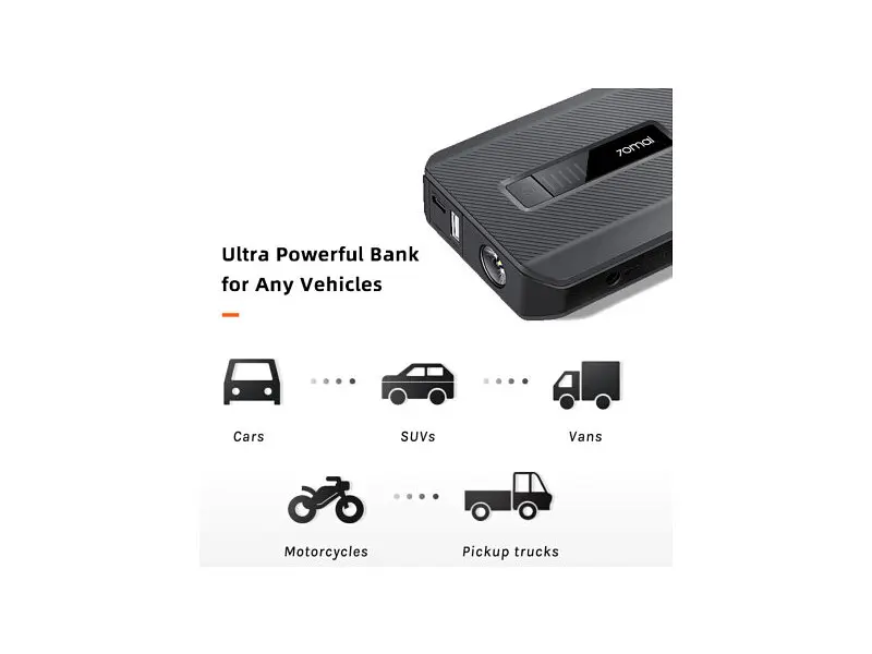 Автономний пусковий пристрій (бустер) Xiaomi 70mai Jump Starter (Midrive PS06) - фото 4