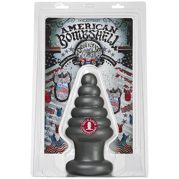 Анальна пробка для фістингу Doc Johnson American Bombshell Destroyer Gun Metal, діаметр 10,7 см - фото 2