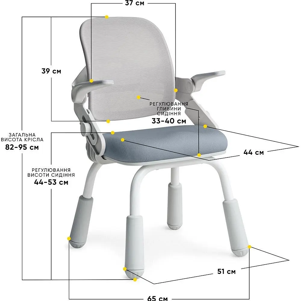 Дитяче крісло Mealux Neo Air Static Dark Blue (Y-306 DBG) - фото 3
