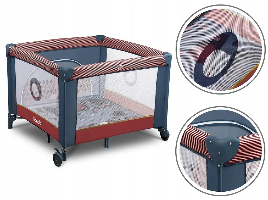 Манеж Lionelo Sofie Blue Cobalt Red - фото 4