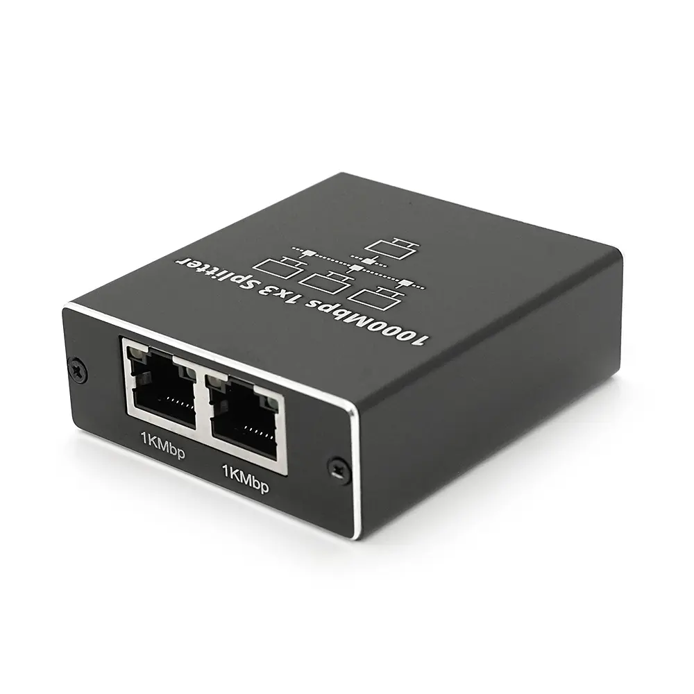 Активний RJ45 сплітер 1=>3 порту, підтримує 1000Mbps, with Type-C power supply - фото 3