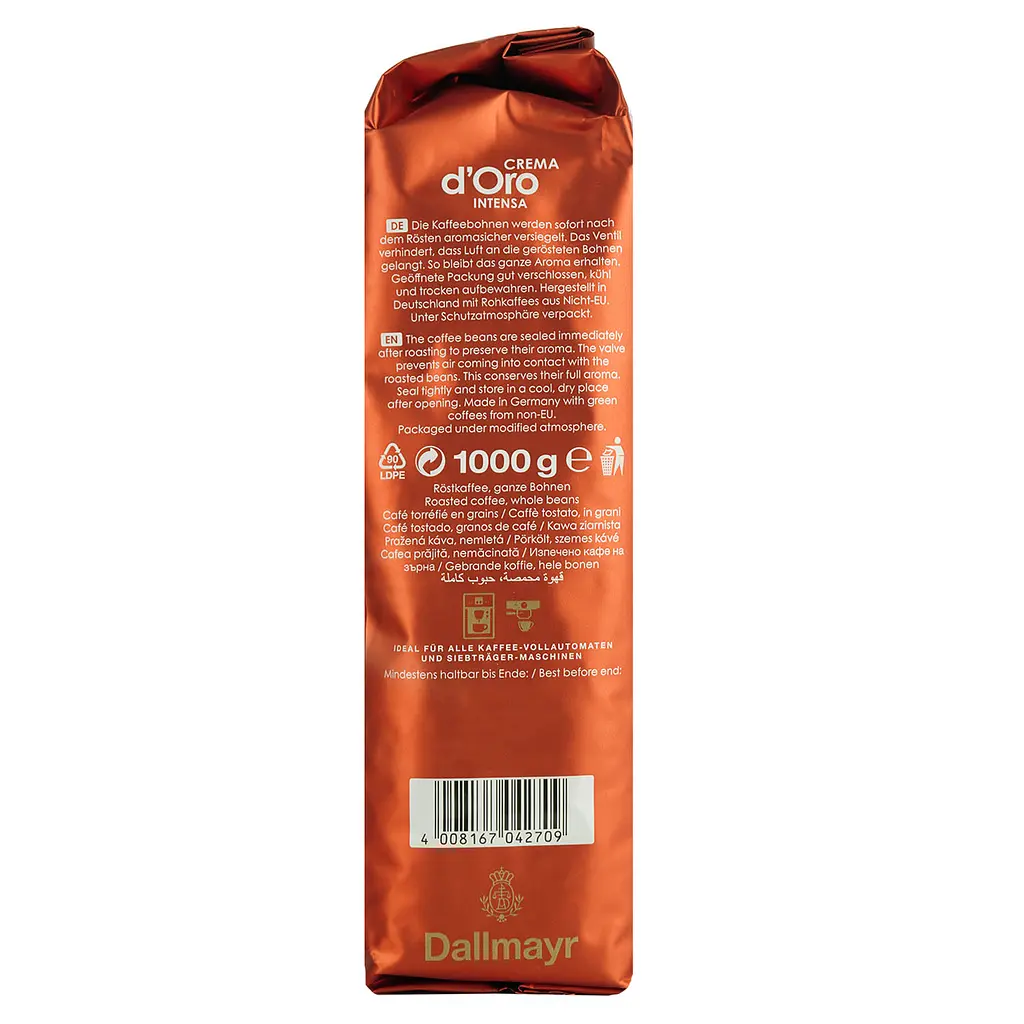 Кава в зернах Dallmayr Crema d'Oro Intensa смажена 1000 г - фото 4