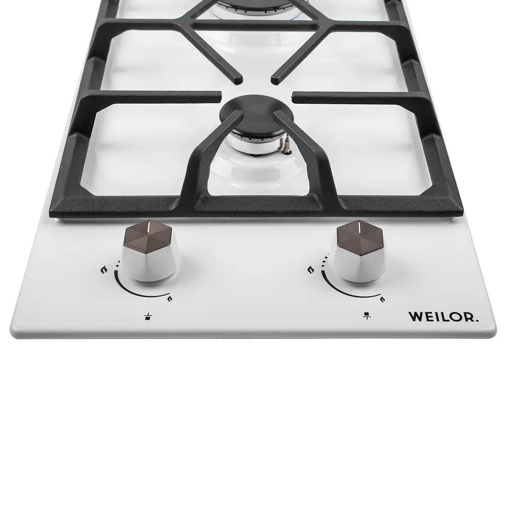 Поверхня газова Domino на металі WEILOR GM 304 WH - фото 5