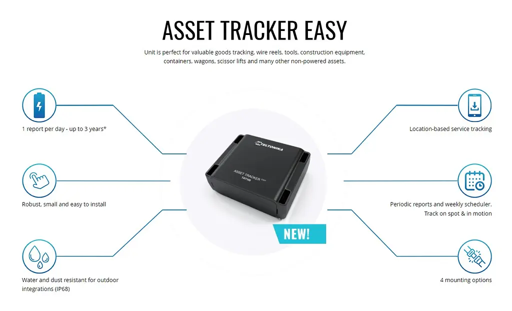 Персональний GPS трекер Teltonika Asset Tracker Easy TAT100 - фото 3