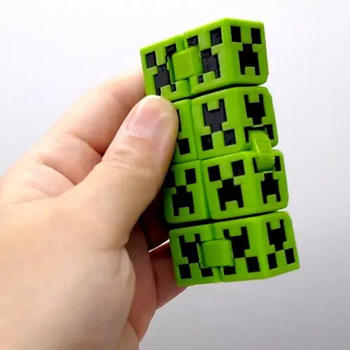 Брелок 3D-друку "Куб нескінченності" (Кріпер) Minecraft / Майнкрафт KEYCHAIN - фото 2