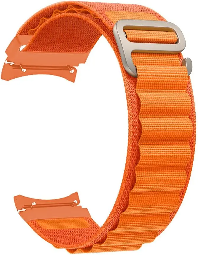 Ремінець BeWatch Alpine Loop для Samsung Galaxy Watch 4 5 6 7 Помаранчевий (14GW1207) - фото 6