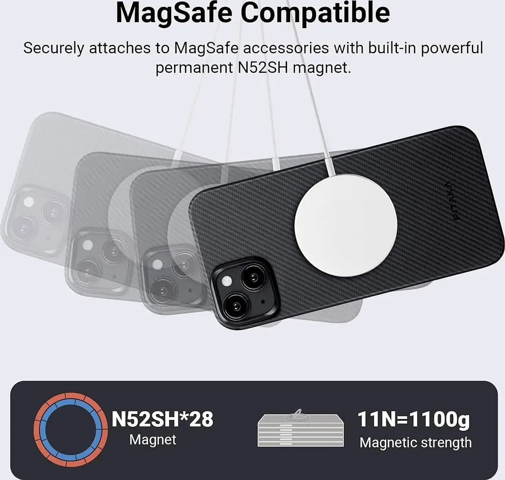 Оригінальний протиударний чохол Pitaka MagSafe MagEZ Case 4 для iPhone 15 KI1501A - фото 10