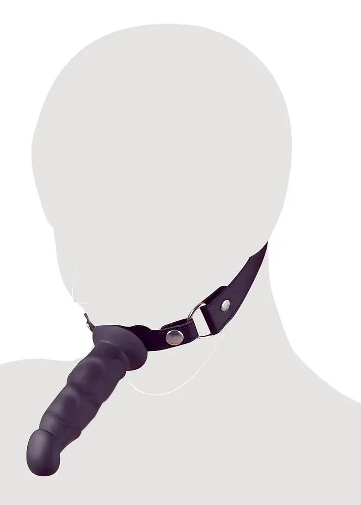 Кляп-фалоімітатор Fetish Collection Heavy Duty Dildo Gag чорний - фото 4