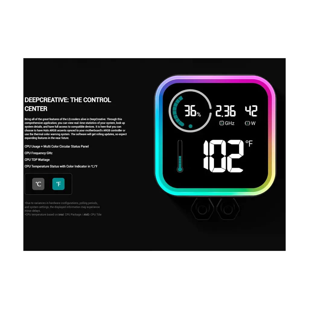 Система рідинного охолодження Deepcool LQ360 Black (R-LQ360-BKLSMW-G-1) - фото 10