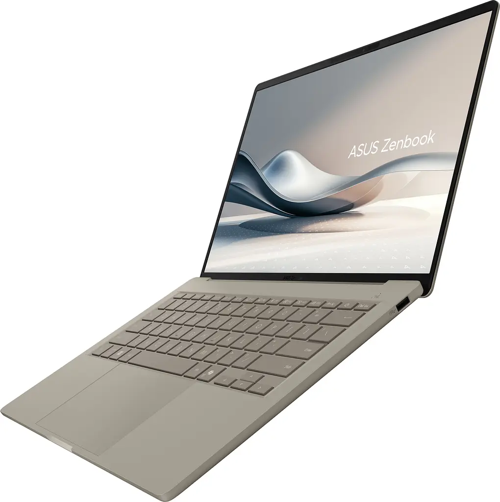 Ноутбук ASUS Zenbook A14 UX3407QA-QD305W 14 WUXGA OLED, Snapdragon X X1 26 100, 32GB, F1TB, UMA, Win11, Бежевий (90NB1501-M00F30) - фото 5