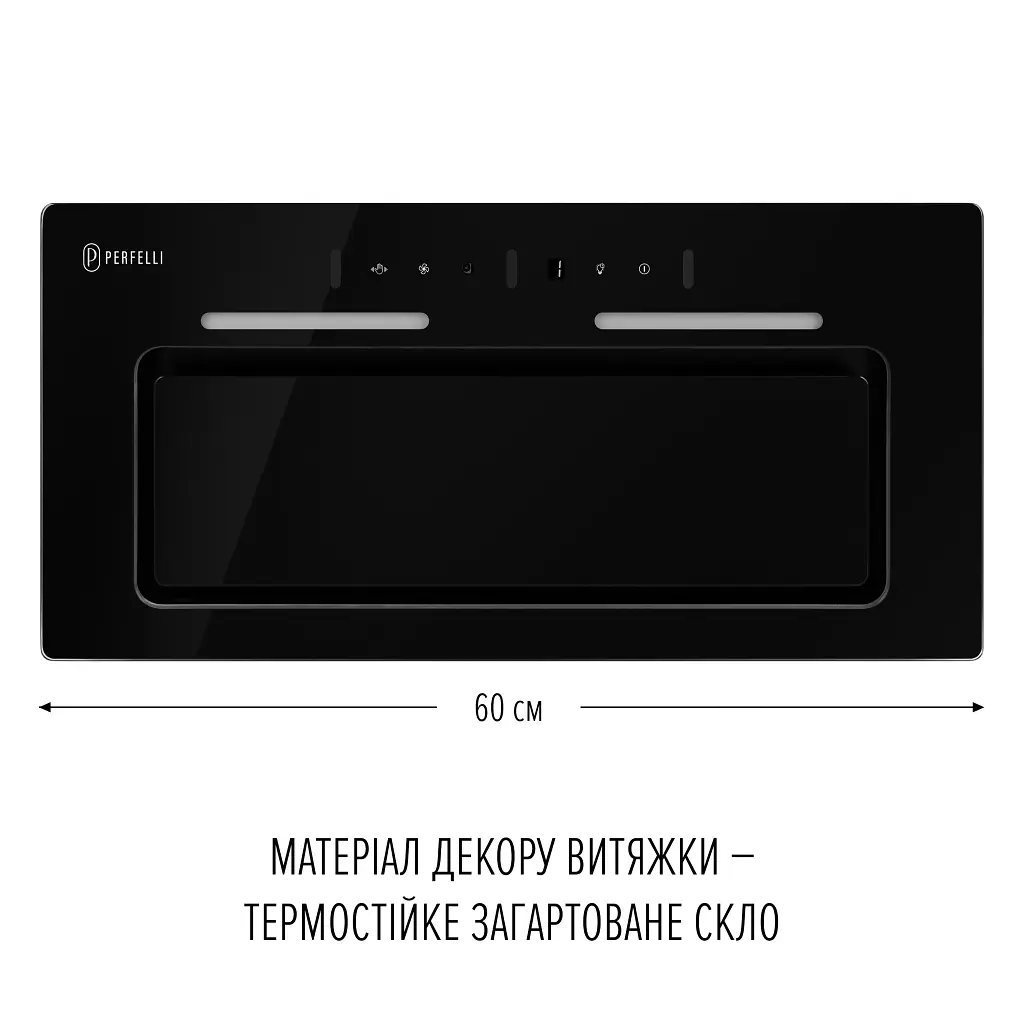 Вытяжка полновстраиваемая PERFELLI NUOVA 6QWRB NERO SILENZIO - фото 2