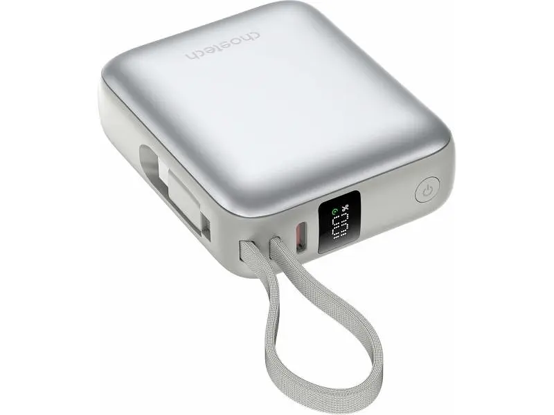 Зовнішній акумулятор (Power Bank) Choetech B832 10000mAh 35W Silver (B832-GY) - фото 2