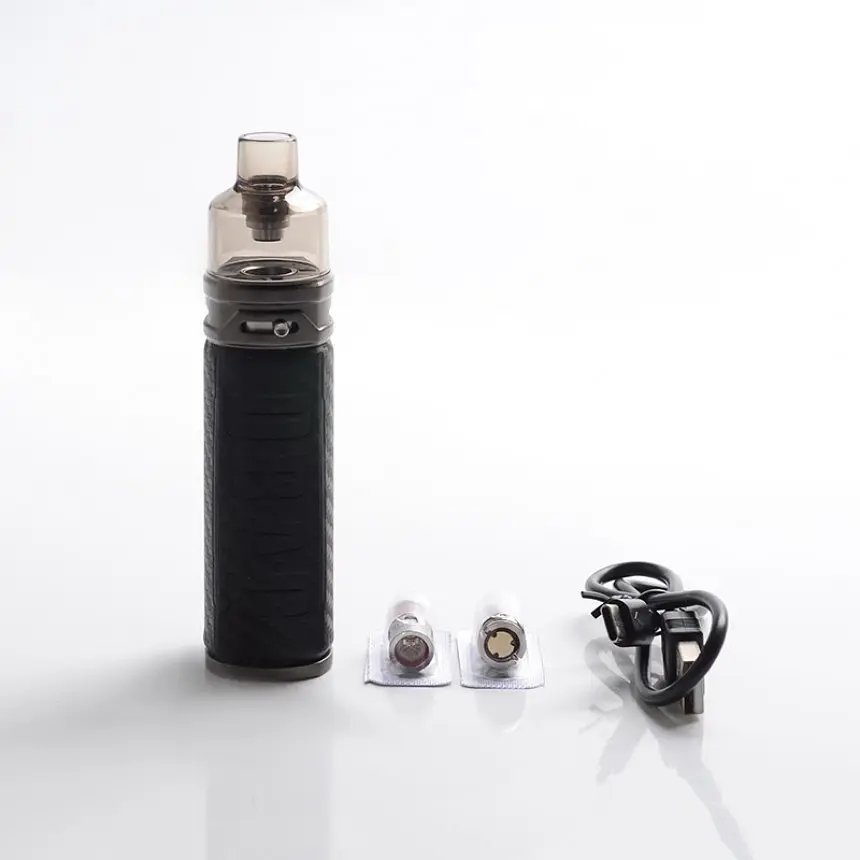 Под-система VooPoo Drag S 60 W Pod Kit 2500 mAh 4.5 ml Carbon Fiber Сіра (10231) - фото 4