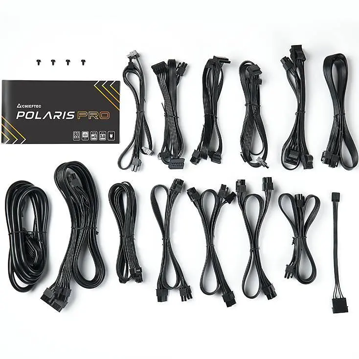 Блок живлення 1300W Chieftec POLARIS PRO PPX-1300FC-A3, 135 мм, 80+ PLATINUM, Modular, Retail Box - фото 6