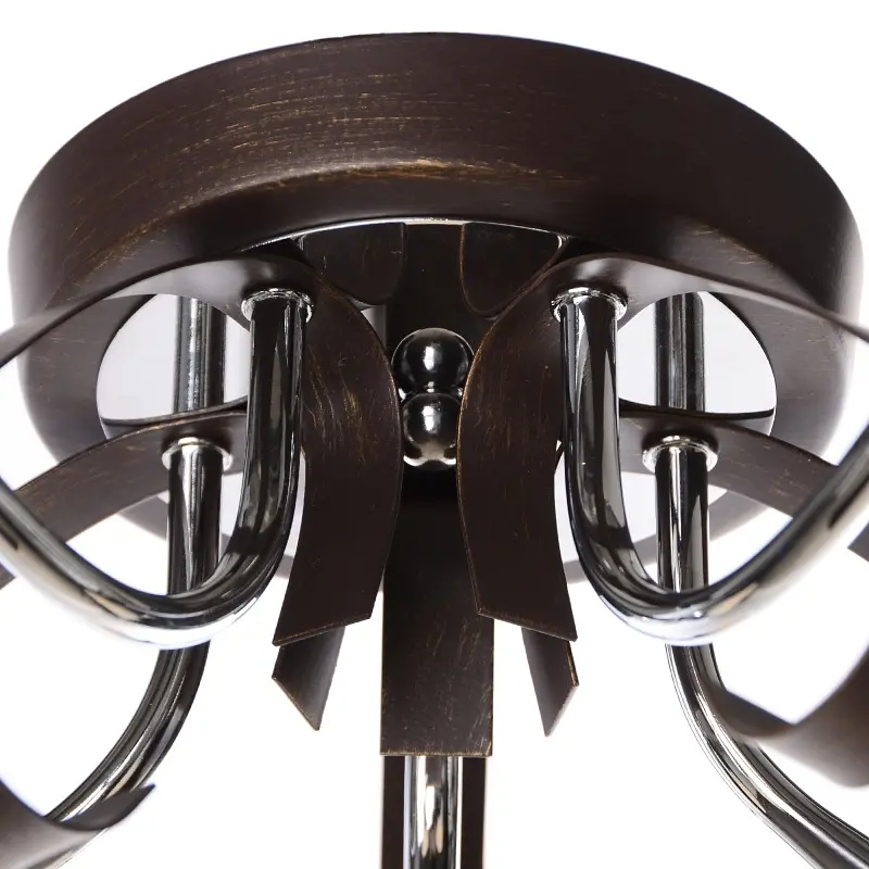 Люстра потолочная Brille классическая E14 40W CH (LK-275C/5) - фото 2