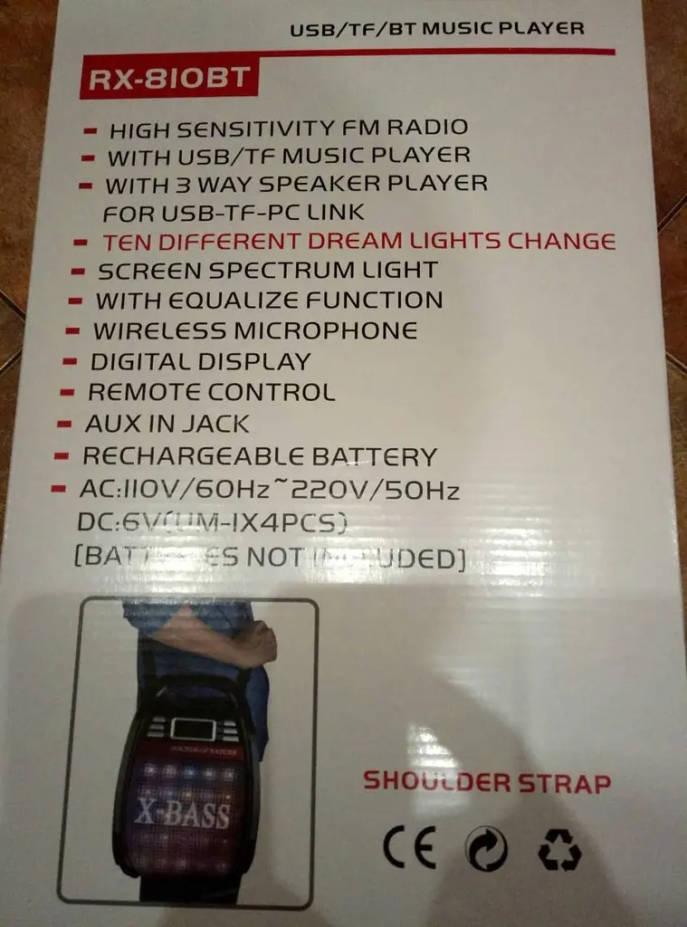 Колонка акумуляторна Bluetooth MP3 FM Караоке GOLON RX-810 70 Вт - фото 8