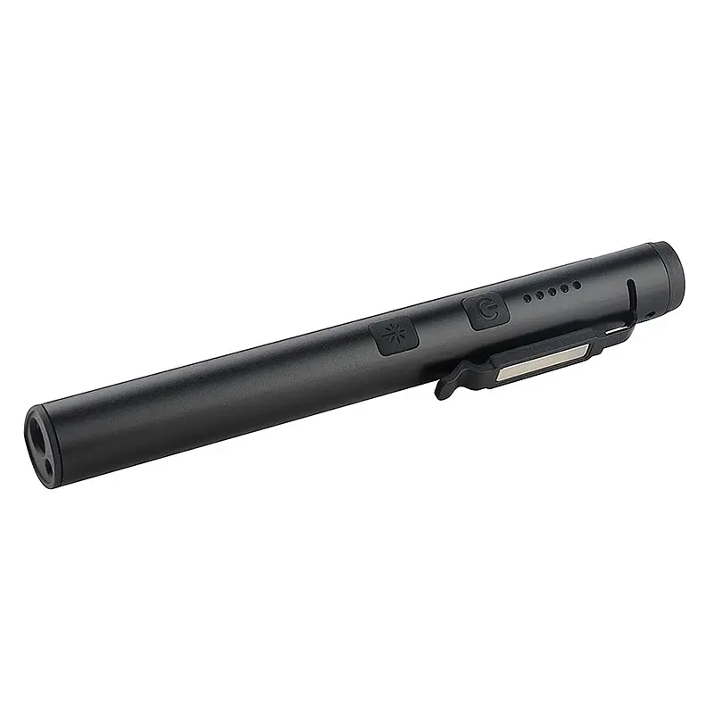 Фонарик светодиодный алюминиевый (COB+LED) с УФ лазером и магнитом Pen Light PROTESTER hoz0014485 - фото 3