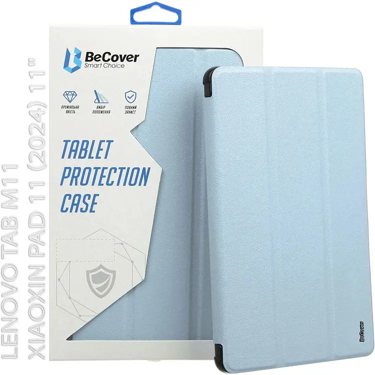 Чохол-книжка BeCover Soft Edge з кріпленням для стілусу для Lenovo Tab M11 -2024 TB-TB330FU/Xiaoxin Pad 11 -2024 11" Light Blue (712542) - фото 6