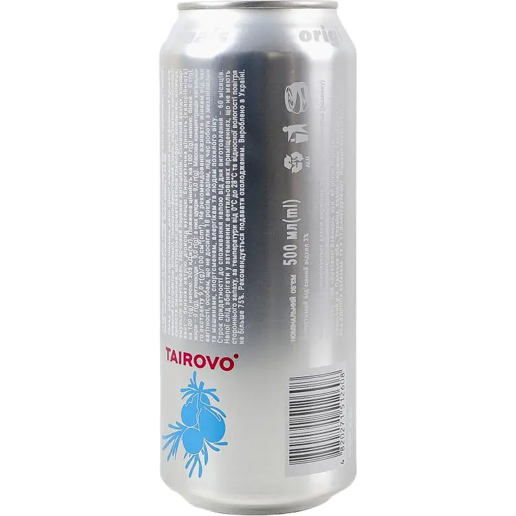 Напій слабоалкогольний Tairovo Gin With Grapefruit Taste газований 7% 0.5 л - фото 2