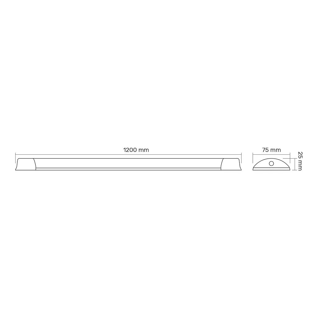 LED світильник лінійний Titanum 36W 1.2м 6500K (26381-000) - фото 6