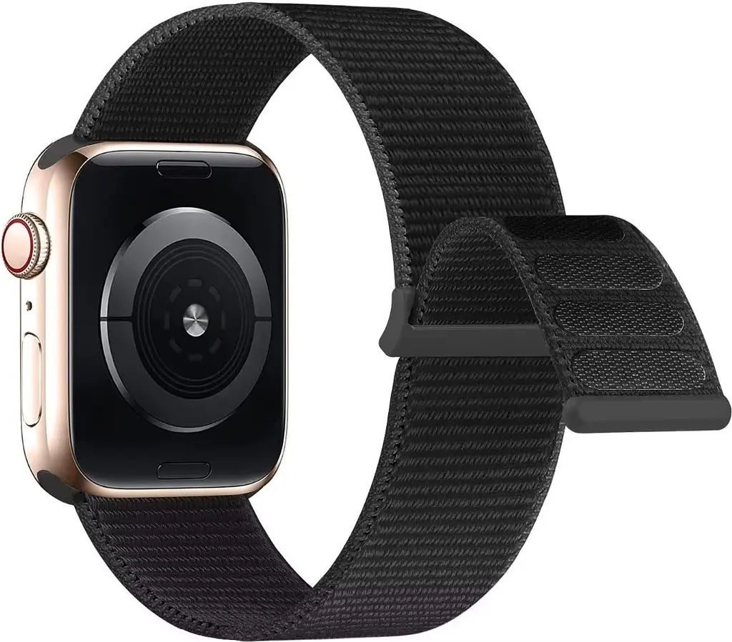 Нейлоновий ремінець Primo для Apple Watch 38mm / 40mm / 41mm / Series 10/11-42mm - Black - фото 3