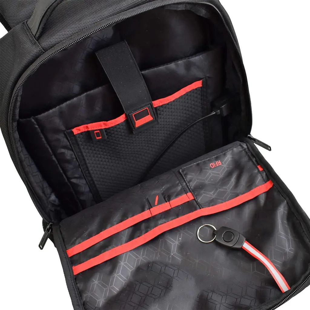 Рюкзак міський Semi Line USB 21 Black (P8251-0), Чорний - фото 6