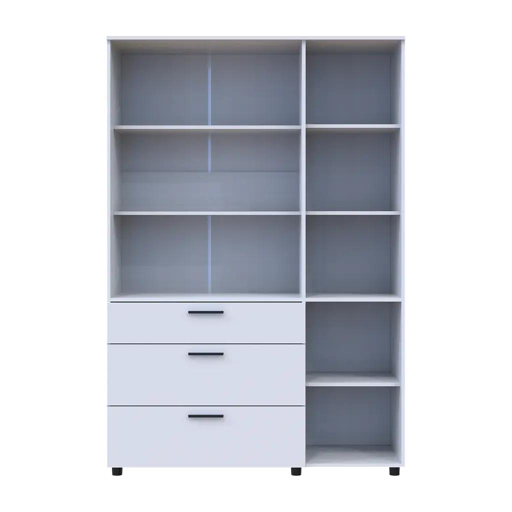 Шафа для одягу Doros Торн Білий 3 ДСП/3Ш (полиці) 135х51.6х200 (44900486) - фото 11