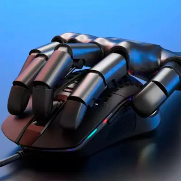 Ігрова провідна оптична миша зі світлодіодним підсвічуванням XPRO M4 Streamer чорна (ЦУ-00031701) - фото 5