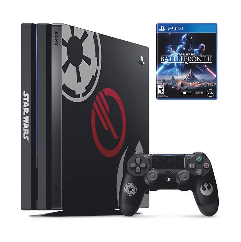 Консоль Sony PlayStation 4 Pro 1TB CUH 71 Star Wars BF II Limited Edition обслугована + Геймпад бездротовий DualShock 4 + гра Star Wars BF II + гарантія Б/В - фото 2