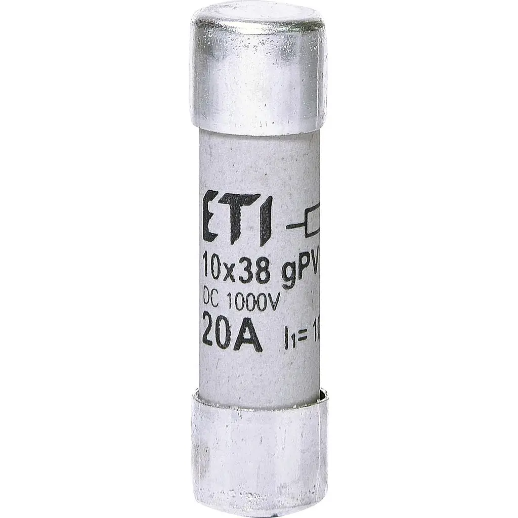 Запобіжник ETI CH 10х38 gPV 20A 1000V UL (10kA) (2625108)